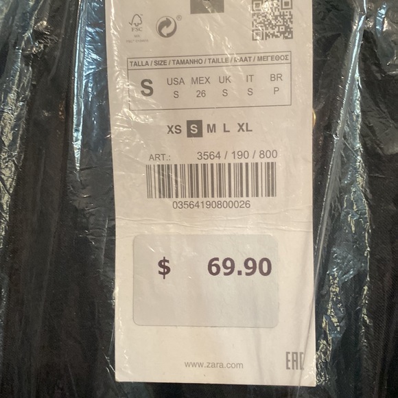 Zara wrinkle satin effects Overshirt - Picture 4 of 9